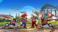 Sakurai said:  «The leg and arm positions of some characters will automatically be mirrored when facing left or right. Mario, for example, will have his chest shown in the foreground regardless of whether he's facing right or left. This was quite a tedious task, but thanks to it we can show the best features of each character even better.» 21.May.2014