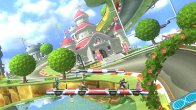 Sakurai said:  «Here's another new stage!! The Mario Circuit stage is modeled after Mario Kart 8, so the course flips upside down.» 12.Nov.2014