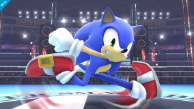 X* This image is from Super Smash Bros. Brawl version - Sonic Side Taunt - Sakurai said:  «A REAL pic of the day. Our guest, Sonic the Hedgehog, joins the battle! We also released a short video clip.» 01.Oct.2013