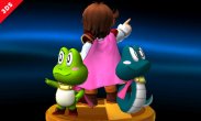 Sakurai said:  «Here's the trophy of the Sablé Prince. He transforms into a snake or a frog, and unloads multiple attacks on any opponent he catches. Keep attacking your foes when they're trapped in his dust cloud.» 04.Aug.2014