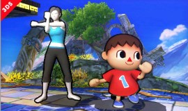  - Villager Side Taunt - Sakurai said:  «I guess we haven't shown the Villager or the Wii Fit Trainer on the 3DS until now. By the way, their outlines can be made thinner or made to disappear completely.» 21.Aug.2013