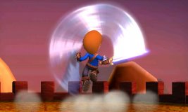  - Mii Swordfighter Up Smash - Image published direct in smashbros.com 21.Sep.2014