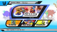 Sakurai said:  «Two-player options were added to a wide range of modes in this game. -Classic -All-Star -Events  -Home-Run Contest (up to four players) -Multi-Man Brawl (up to four players) -Target Smash!! (up to four players) -Trophy Rush -Online Team Battles Have fun with your siblings and friends.» 02.Dec.2014