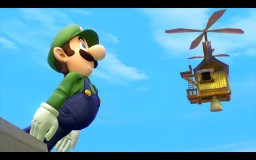 X* This image is from Super Smash Bros. Brawl version - Luigi Side Taunt - Image from Facebook Super Smash Bros. DE 09.Aug.2013