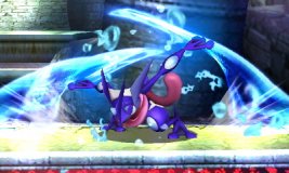  - Greninja Down Smash - Image published direct in smashbros.com 20.Sep.2014