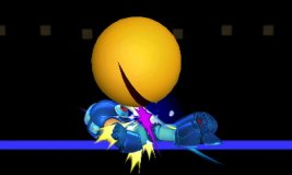  - Pac-Man Down Throw - Image published direct in smashbros.com 20.Sep.2014