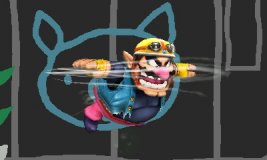  - Wario Neutral Aerial - Image published direct in smashbros.com 20.Sep.2014