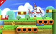 Sakurai said:  «This shows a traveling stage in the moment just after Bowser got blasted from below in the first trailer.» 09.Jul.2013