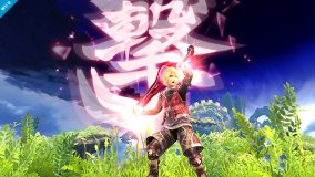  - Shulk Neutral Special - Sakurai said:  «[List of Monado Arts] 翔 (Jump): higher jumps, lower defense. 疾 (Speed): faster movement, weaker attacks. 盾 (Shield): higher defense, slower movement. 斬 (Buster): stronger attacks, weaker launch ability. 撃 (Smash): Stronger launch ability, weaker attacks, lower defense against launching.» 29.Aug.2014