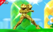 Sakurai said:  «If you collect 100 coins, you transform into a gold fighter! For a short period of time, your attack power will increase and you won't flinch when you receive attacks. This unique stage's name is Golden Plains and it's exclusive to the 3DS version.» 10.Jun.2014