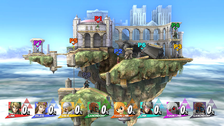 Sakurai said:  «In earlier Smash Bros. games, the Temple served as a prototypical large stage. Now it's remastered beautifully in HD.» 11.Nov.2014