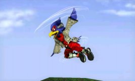  - Falco Neutral Aerial - Image published direct in smashbros.com 18.Sep.2014