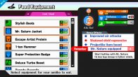 Sakurai said:  «The effects in red show when a special ability will have a negative impact, but this is not necessarily a bad thing since the equipment might raise your amiibo's overall stats.  It's also important to note that there's a limit on how much you can level an amiibo no matter how much you keep feeding it. However, you can change their balance of attack, defense, and speed.» 04.Dec.2014