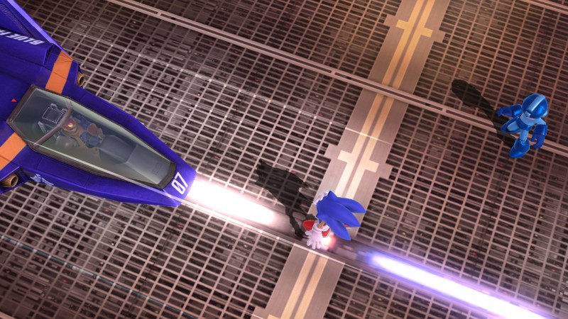  Rodrigo said: «The Blue Blur abd the Blue Bomber getting hit by the Blue Falcon!»29.May.2015