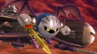 Sakurai said:  «'Looks like there was an impostor in the earlier posts, so I introduced him to my sword!' ...I'll leave it up to your imagination if he really said that or not. The veteran hero, Meta Knight, returns to battle!! We didn't forget the Battleship Halberd either!!» 13.Aug.2014