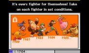 Sakurai said:  «This time, you can challenge every fighter in All-Star Mode from the moment you turn on the game!! This is a survival battle with limited recovery items and no option to continue. However, this mode will be incomplete until you've unlocked every fighter... Until then, you can only play against characters that are already available. This is a picture of the bottom-screen menu, with a padlock indicating that the mode is still incomplete.» 02.Sep.2014