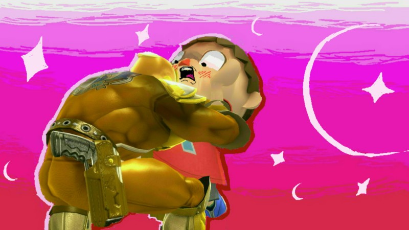  Crunchy said: «Captain Falcon has figured out the secret to destroying the evil Villager. It turns out, it was LOVE all along! Hhnng!»07.May.2015