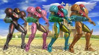 Sakurai said:  «Until now, you were only able to choose from four, or sometimes five or six colors for each character. This time, though, all characters have eight colors to choose from! The first four color schemes for Samus are based off her Varia Suit, Fusion Suit, Gravity Suit from Super Metroid, and the Dark Suit.» 03.Sep.2014