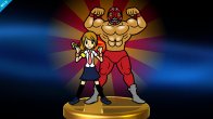 Sakurai said:  «Some characters were displayed flat in their original games, so we made some trophies flat as well. For example, flat trophies from Rhythm Heaven and WarioWare...» 03.Dec.2014