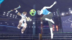  - Wii Fit Trainer Side Special - Sakurai said:  «Wii Fit Trainer knocks in a header! This lethal move is based off of one of the Wii Fit Balance Games.» 22.Aug.2013